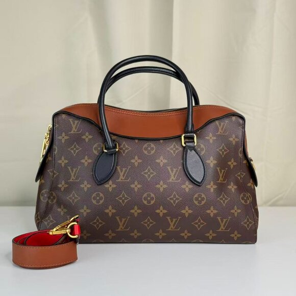 Louis Vuitton Monogram Canvas Tuileries Shoulder Bag with Red Accents - Picture 3 of 9
